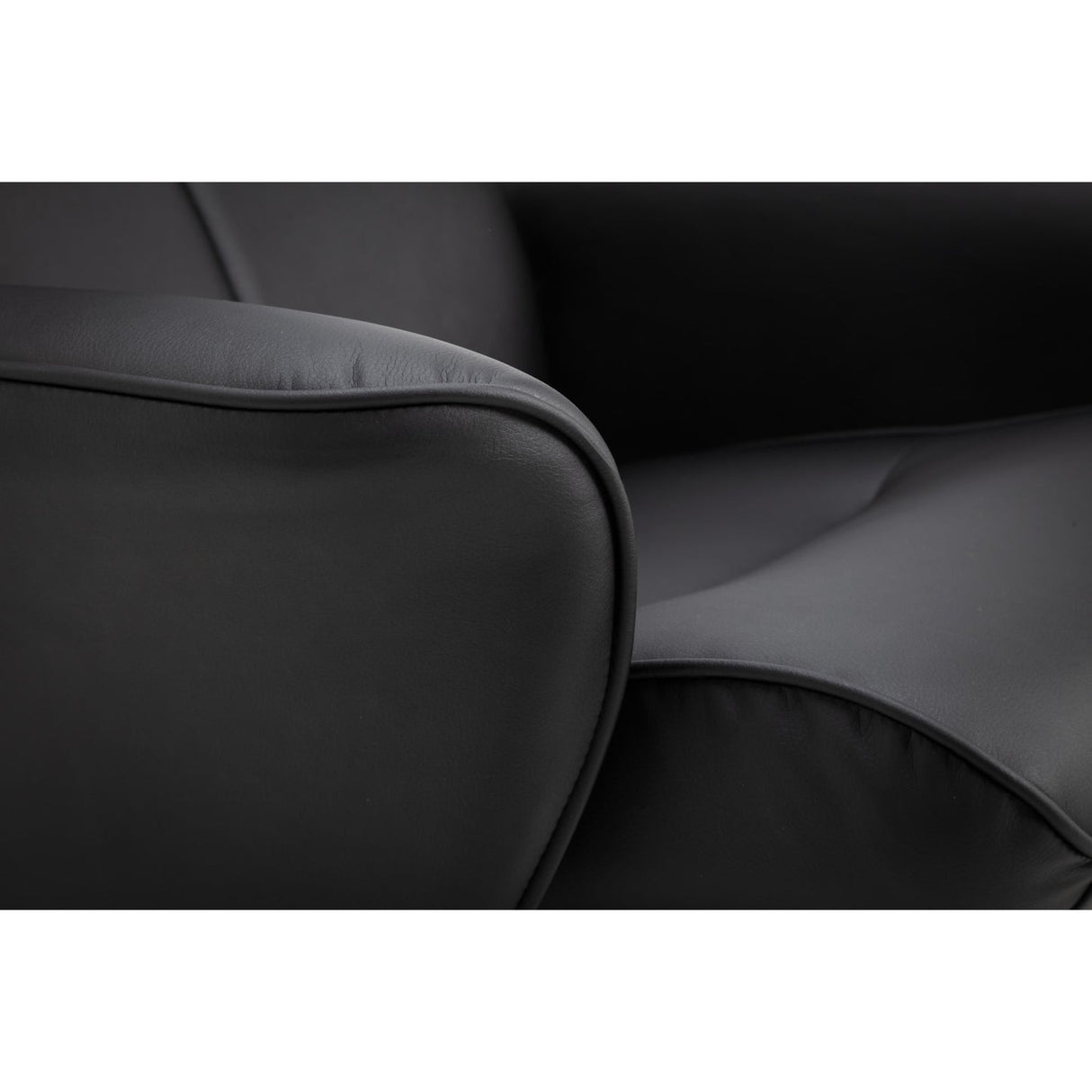 Faux Leather Recliner Chair With Stool - Lugano