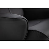 Faux Leather Recliner Chair With Stool - Lugano
