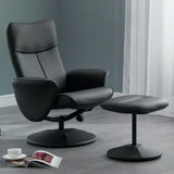 Faux Leather Recliner Chair With Stool - Lugano