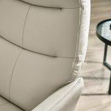 Faux Leather Recliner Chair With Stool - Priya