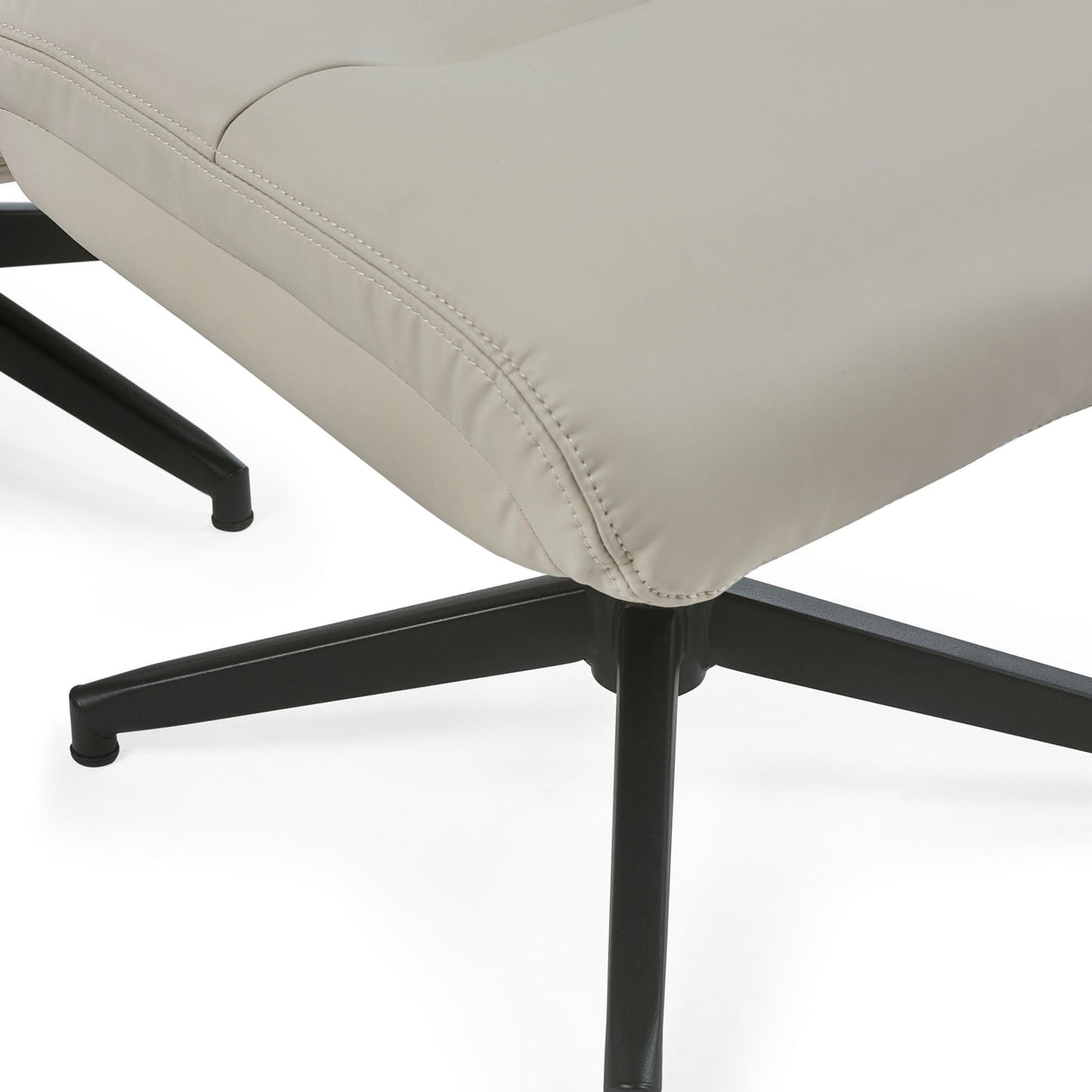 Faux Leather Recliner Chair With Stool - Priya