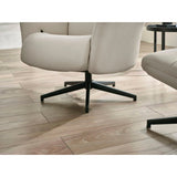 Faux Leather Recliner Chair With Stool - Priya