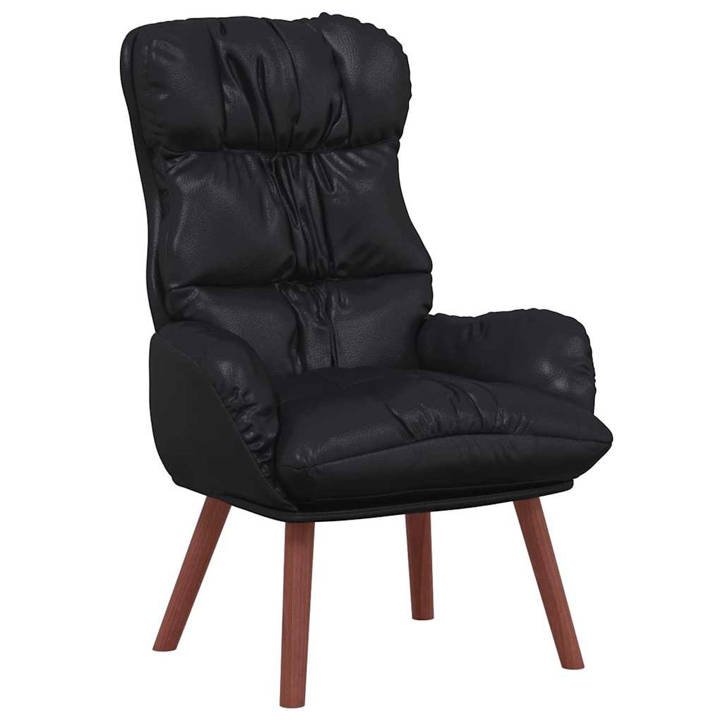 Faux Leather Relaxing Accent Chair 69cm Wide - Vantage Home