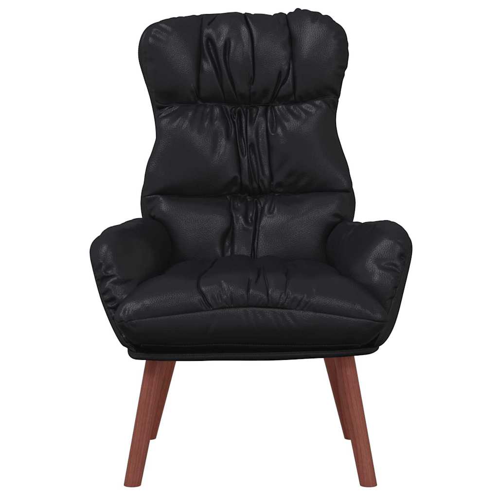 Faux Leather Relaxing Accent Chair 69cm Wide - Vantage Home