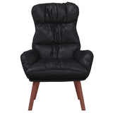 Faux Leather Relaxing Accent Chair 69cm Wide - Vantage Home