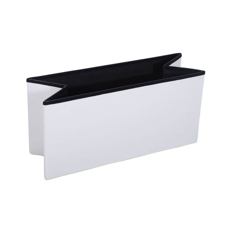 Faux Leather Storage Ottoman 76cm Wide - Velmora
