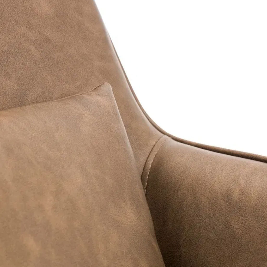 Faux Leather Swivel Accent Chair - Bowery