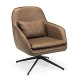 Faux Leather Swivel Accent Chair - Bowery