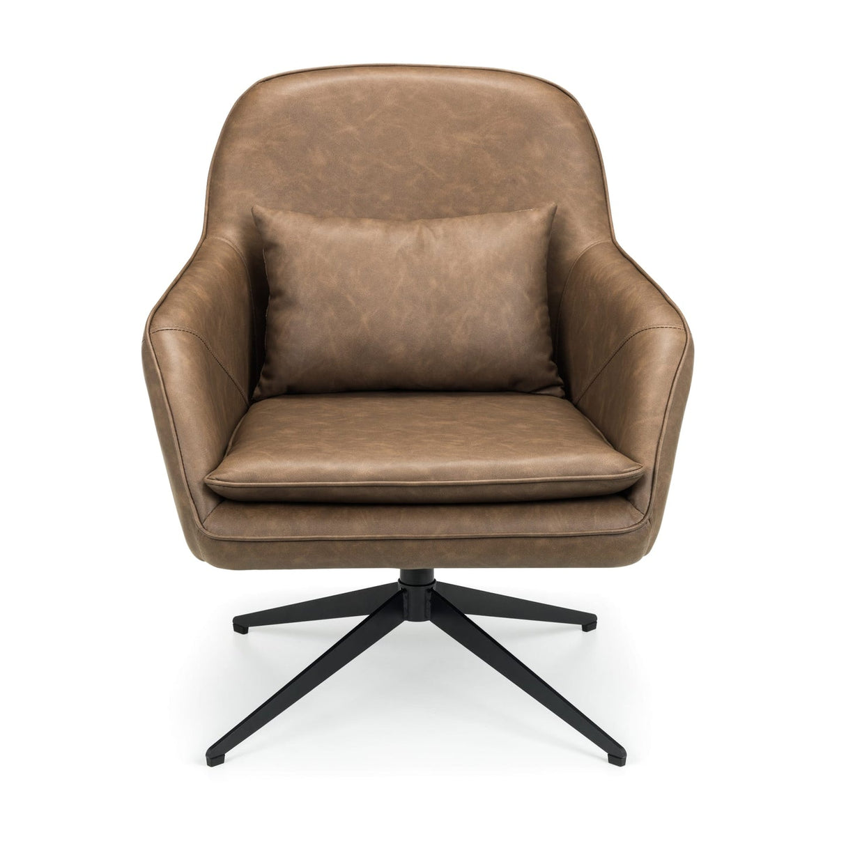 Faux Leather Swivel Accent Chair - Bowery