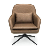 Faux Leather Swivel Accent Chair - Bowery