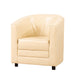 Faux Leather Tub Chair 72cm Wide With Plastic Legs - Kensington Home