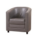 Faux Leather Tub Chair 72cm Wide With Plastic Legs - Kensington Home