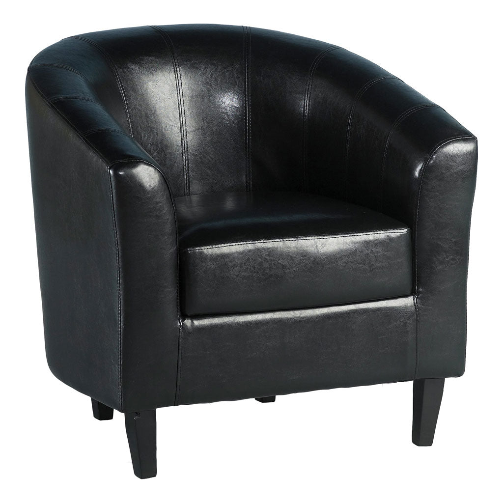 Faux Leather Tub Chair - Tempo