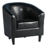 Faux Leather Tub Chair - Tempo