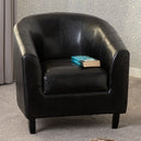 Faux Leather Tub Chair - Tempo