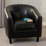 Faux Leather Tub Chair - Tempo