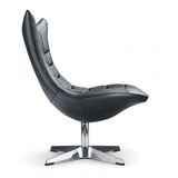 Faux Leather Wing Lounge Chair - Wrenley