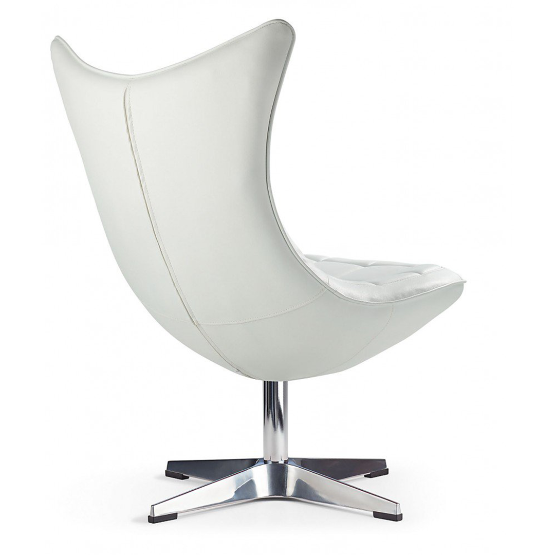 Faux Leather Wing Lounge Chair - Wrenley