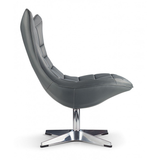 Faux Leather Wing Lounge Chair - Wrenley