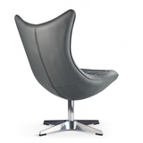 Faux Leather Wing Lounge Chair - Wrenley