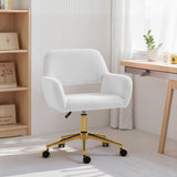 Faux Rabbit Fur Fabric Home And Office Chair 60cm Wide - Velmora