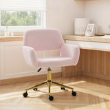 Faux Rabbit Fur Fabric Home And Office Chair 60cm Wide - Velmora