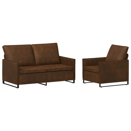 Faux Suede Fabric 2+1 Seater Sofa Set 150cm Wide - Vantage Home