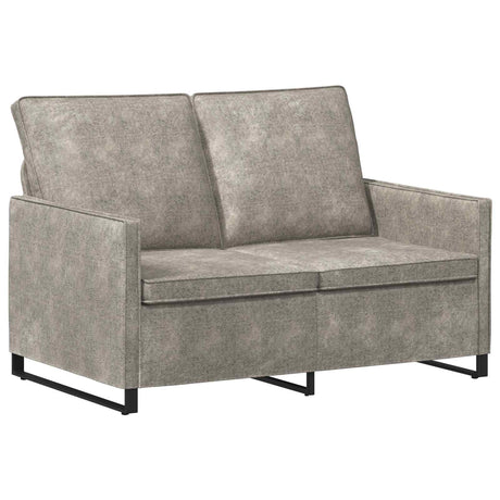 Faux Suede Fabric 2 Seater Sofa 130cm Wide With Metal Frame - Vantage Home