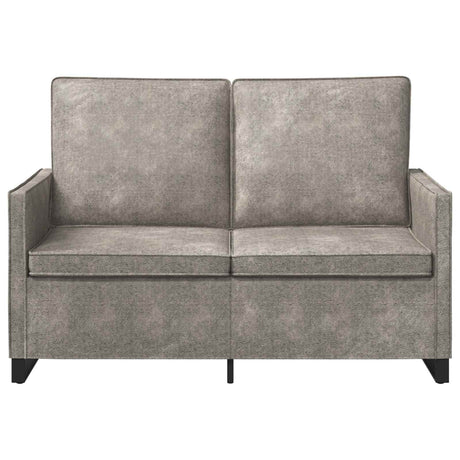 Faux Suede Fabric 2 Seater Sofa 130cm Wide With Metal Frame - Vantage Home