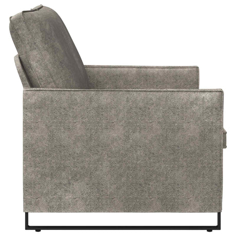 Faux Suede Fabric 2 Seater Sofa 130cm Wide With Metal Frame - Vantage Home