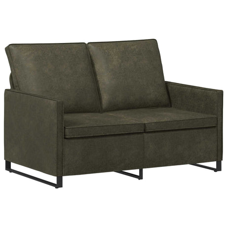 Faux Suede Fabric 2 Seater Sofa 130cm Wide With Metal Frame - Vantage Home