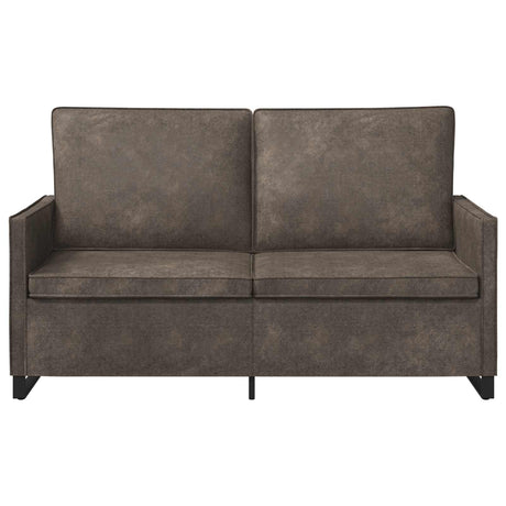 Faux Suede Fabric 2 Seater Sofa 150cm Wide With Metal Frame - Vantage Home