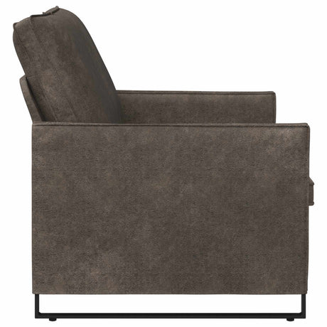 Faux Suede Fabric 2 Seater Sofa 150cm Wide With Metal Frame - Vantage Home