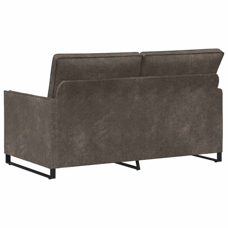 Faux Suede Fabric 2 Seater Sofa 150cm Wide With Metal Frame - Vantage Home