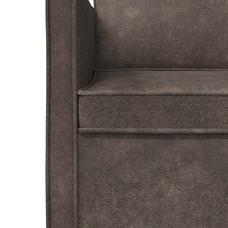 Faux Suede Fabric 2 Seater Sofa 150cm Wide With Metal Frame - Vantage Home