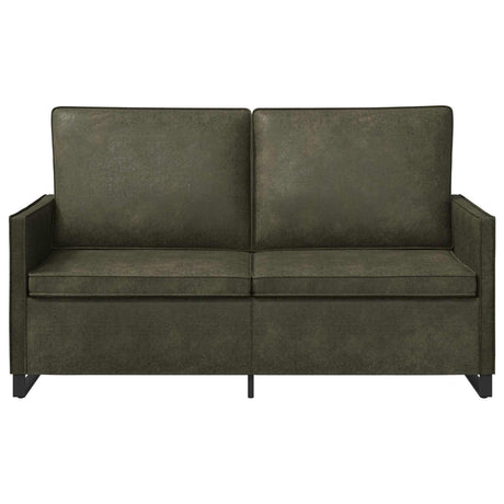 Faux Suede Fabric 2 Seater Sofa 150cm Wide With Metal Frame - Vantage Home