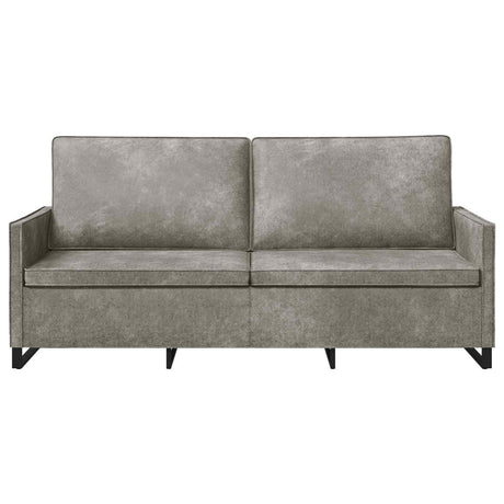 Faux Suede Fabric 3 Seater Sofa 180cm Wide With Metal Frame - Vantage Home