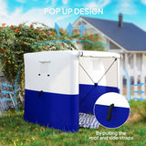 Fibreglass Pop Up Gazebo 180cm Width x 180cm Depth With Accessories - Velmora