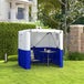Fibreglass Pop Up Gazebo 180cm Width x 180cm Depth With Accessories - Velmora