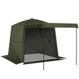 Fibreglass Pop Up Gazebo Waterproof Instant Shelter 198cm Width x 198cm Depth - Velmora