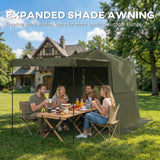 Fibreglass Pop Up Gazebo Waterproof Instant Shelter 198cm Width x 198cm Depth - Velmora