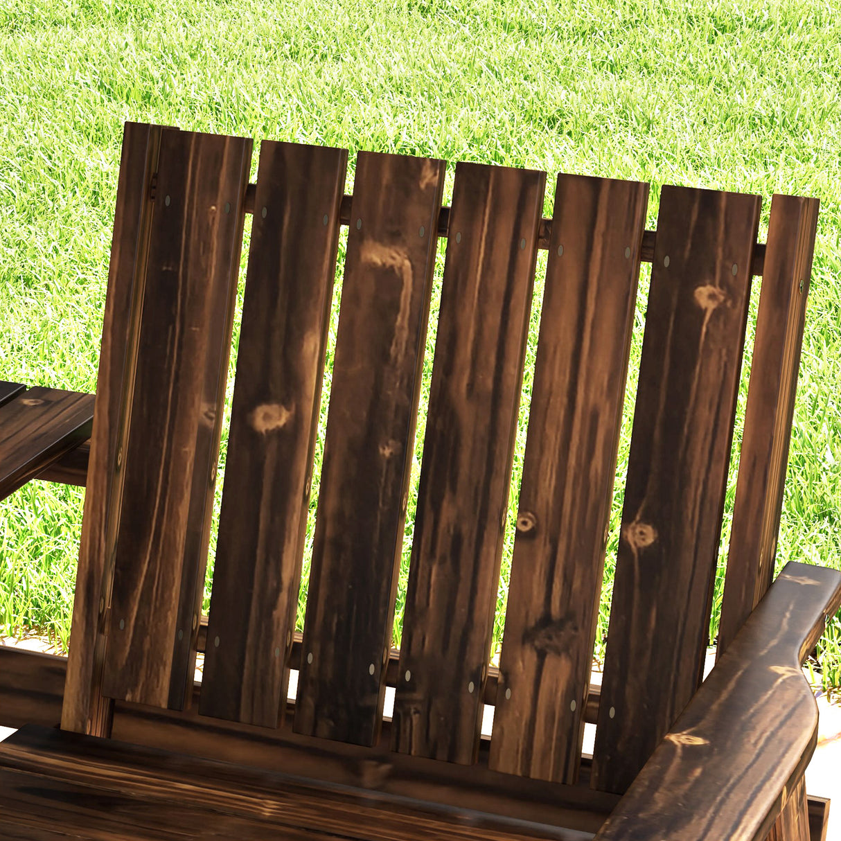 Fir Wood 2 Seater Garden Bench Antique Loveseat for Yard - Velmora