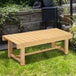 Fir Wood 2 Seater Garden Bench Backless Loveseat With Slatted Seat for Park - Velmora
