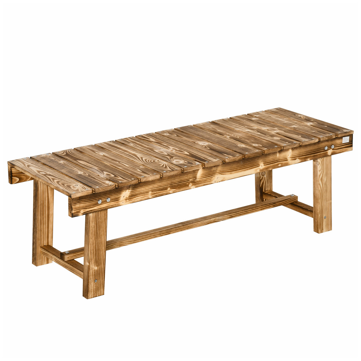 Fir Wood 2 Seater Garden Bench Patio Loveseat - Velmora