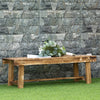 Fir Wood 2 Seater Garden Bench Patio Loveseat - Velmora