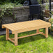 Fir Wood 2 Seater Garden Bench With Slatted Seat for Park - Velmora