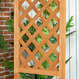 Fir Wood 2 Seater Garden Bench With Garden Arbour - Velmora
