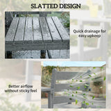 Fir Wood 2 Seater Garden Bench Loveseat - Velmora