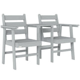 Fir Wood 2 Seater Garden Bench Loveseat - Velmora