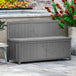 Fir Wood 2 Seater Outdoor Garden Storage Bench - Velmora